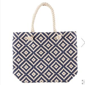 FabFitFun Summer & Rose Navy Diamond Tote